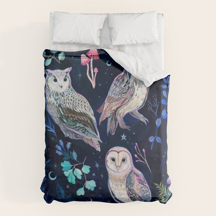 Night Owls Duvet Cover Gallery Image 1