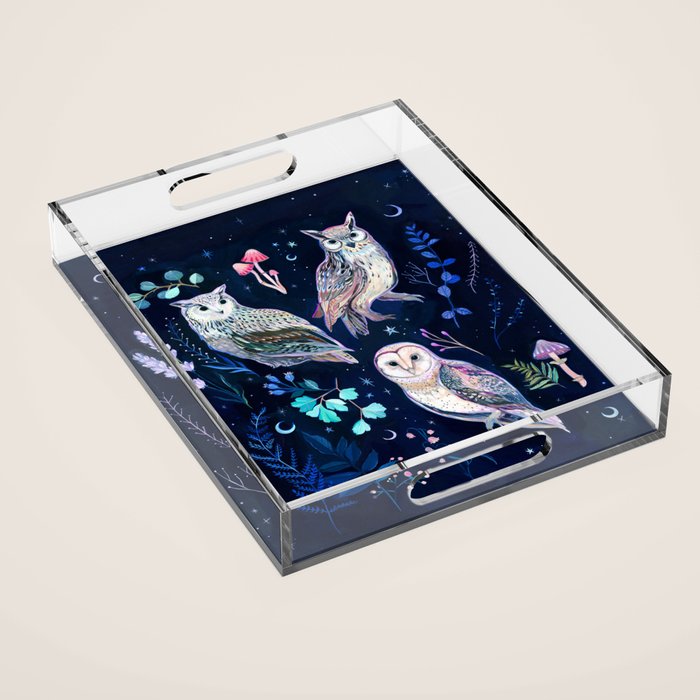 Night Owls Acrylic Tray Gallery Image 1