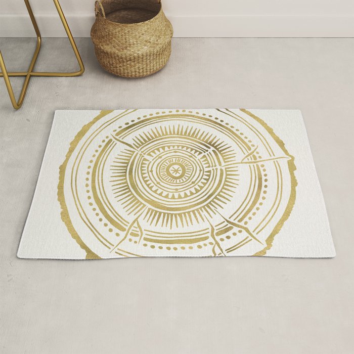 Quaking Aspen - Gold Tree Rings Rug Gallery Image 1
