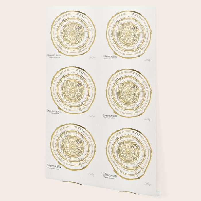 Quaking Aspen - Gold Tree Rings Wallpaper Gallery Image 2