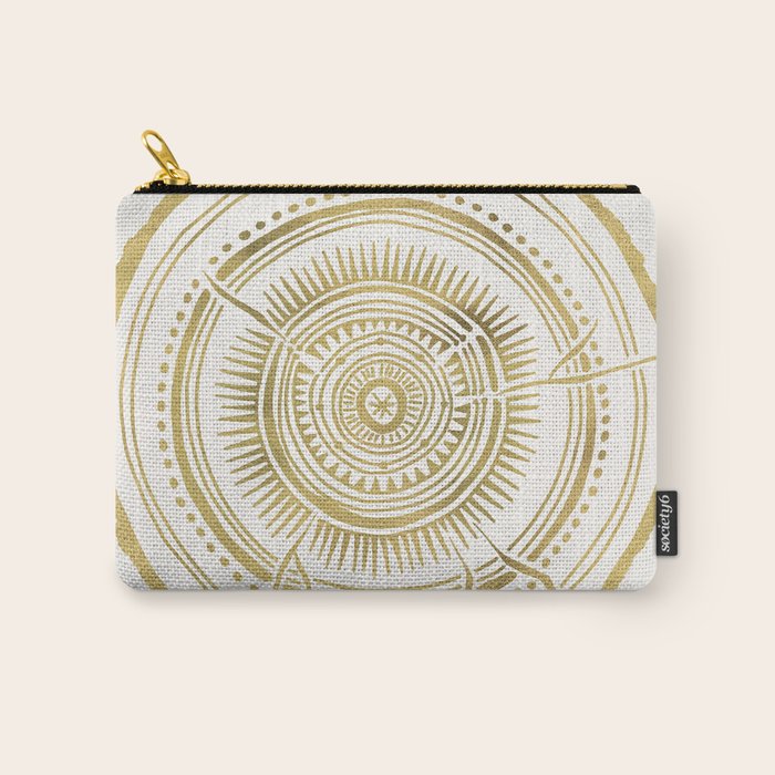 Quaking Aspen - Gold Tree Rings Carry All Pouch Gallery Image 1