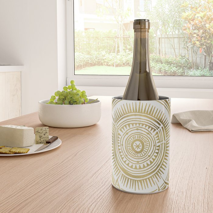 Quaking Aspen - Gold Tree Rings Wine Chiller Gallery Image 4