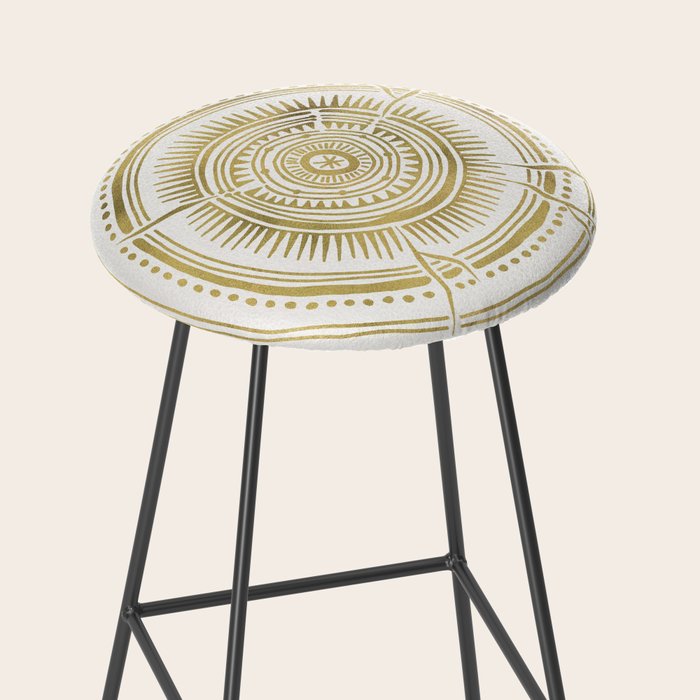 Quaking Aspen - Gold Tree Rings Stool Gallery Image 2