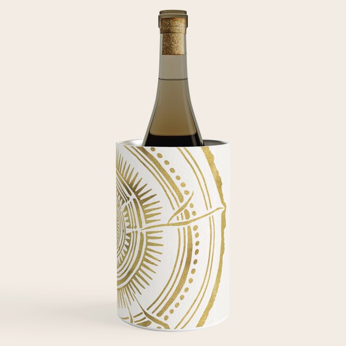 Quaking Aspen - Gold Tree Rings Wine Chiller Gallery Image 3