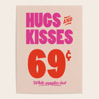Hugs and Kisses - Pink and Orange Poster Gallery Image 4