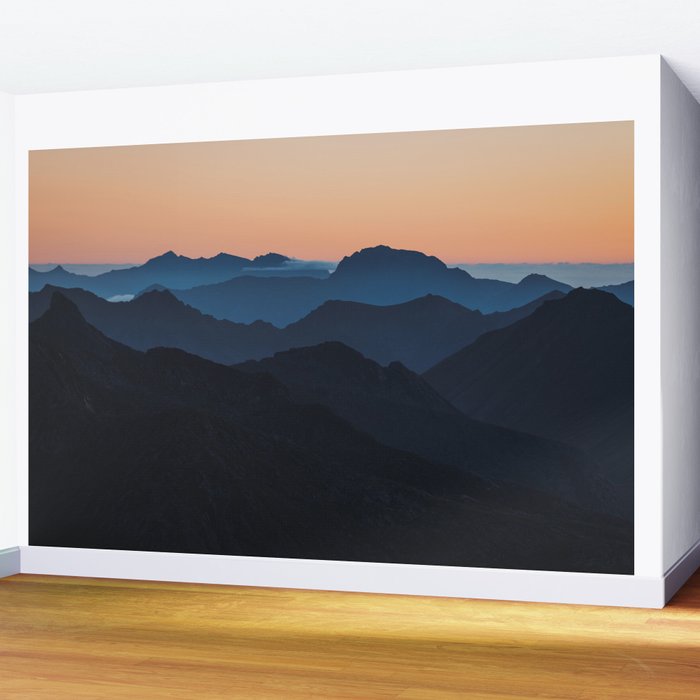 Hike More Worry Less - Landscape and Nature Photography Wall Mural Gallery Image 2