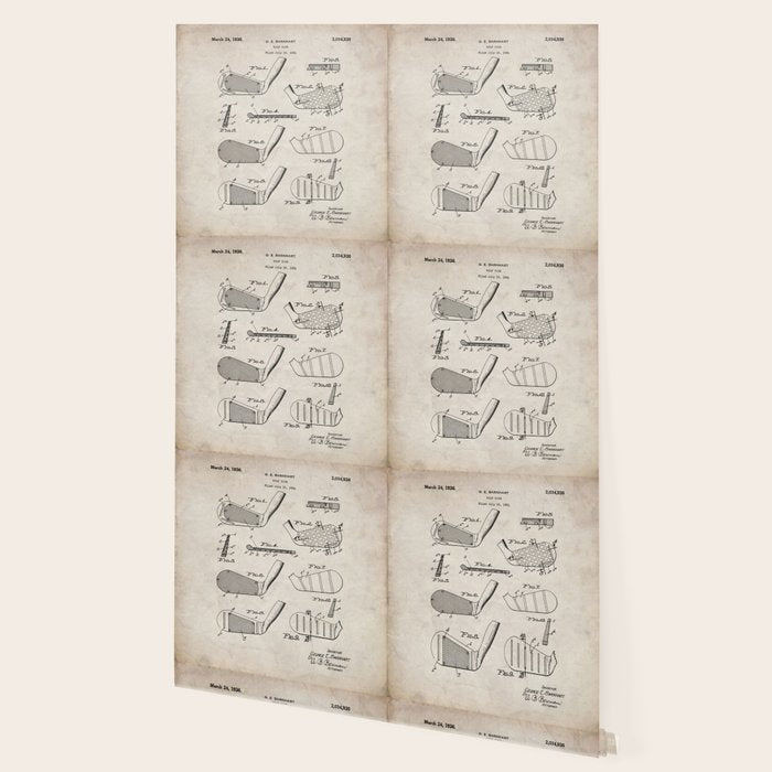 Golf Clubs Patent - Golfing Art - Antique Wallpaper Gallery Image 2