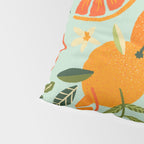 Orange Blooms - Mint Palette Pillow Sham Gallery Image 4
