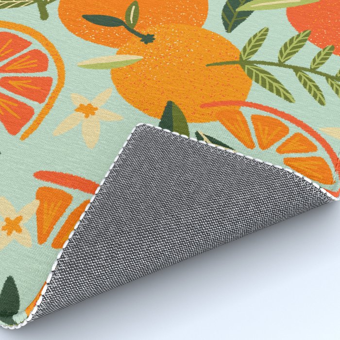 Orange Blooms - Mint Palette Rug Gallery Image 4