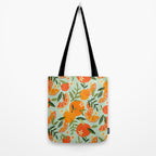 Orange Blooms - Mint Palette Tote Bag Gallery Image 2