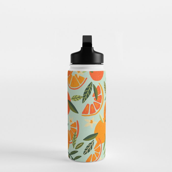 Orange Blooms - Mint Palette Water Bottle Gallery Image 3