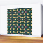 Floral dark Mandala  Wall Mural Gallery Image 2