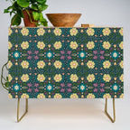 Floral dark Mandala  Credenza Gallery Image 1