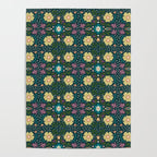 Floral dark Mandala  Poster Gallery Image 4