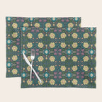 Floral dark Mandala  Placemat Gallery Image 1