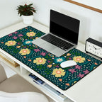 Floral dark Mandala  Desk Mat Gallery Image 2