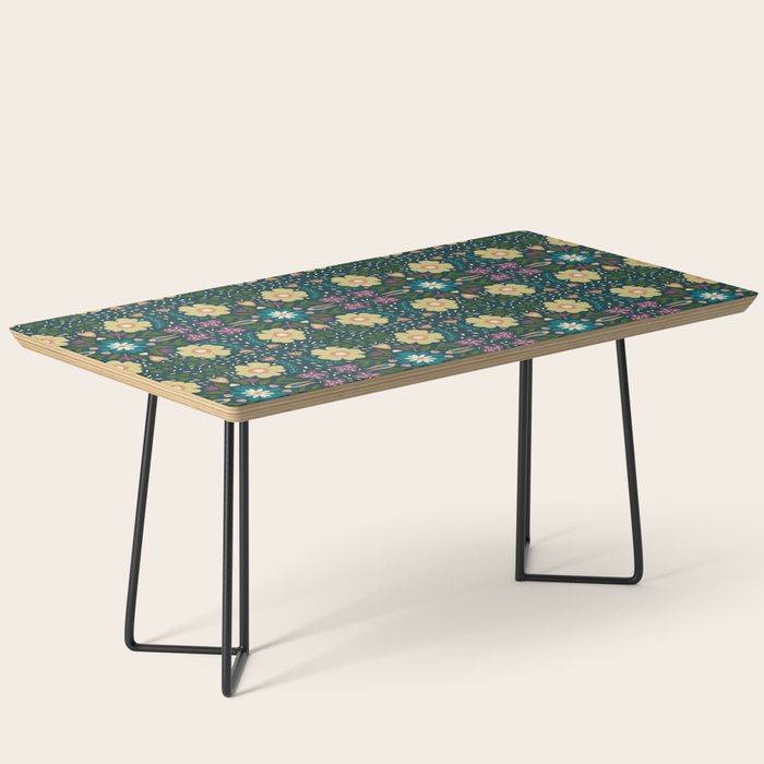 Floral dark Mandala  Coffee Table Gallery Image 1