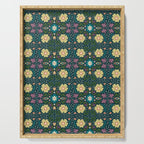 Floral dark Mandala  Serving Tray Gallery Image 1