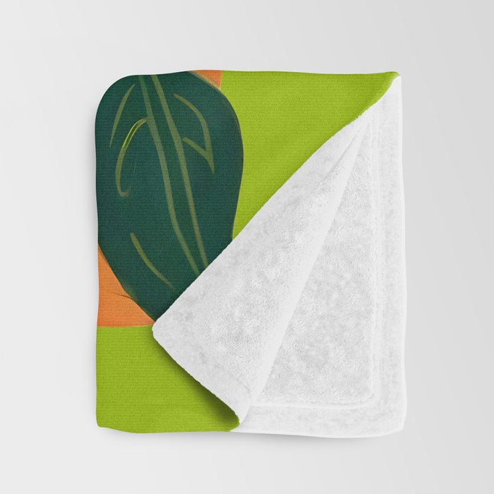 Chilies & Ice Cubes, Plants Botanical Contrast Veggies, Kitchen Cook Food, Spicy Recipe Eclectic Bohemian Painting Throw Blanket Gallery Image 3