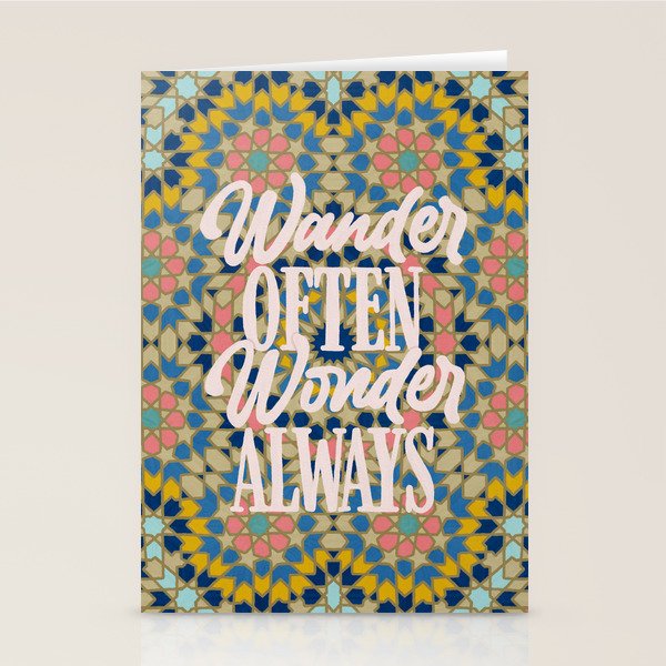 Wander Often Wonder Always Stationery Card Gallery Image 2
