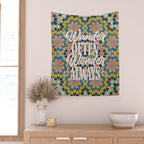 Wander Often Wonder Always Wall Tapestry Gallery Image 2