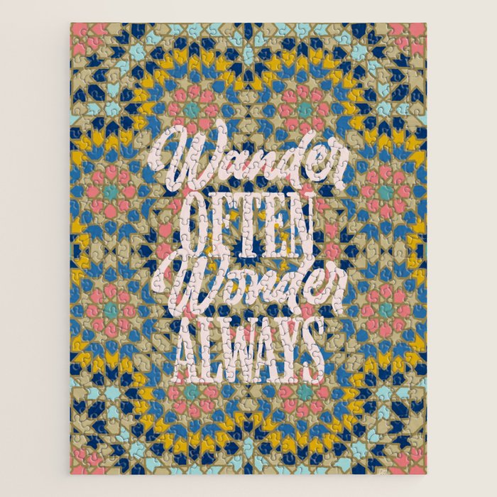 Wander Often Wonder Always Jigsaw Puzzle Gallery Image 1
