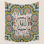 Wander Often Wonder Always Wall Tapestry Gallery Image 4