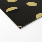The Lunar Cycle â¢ Phases of the Moon - Black & Gold Palette Welcome Mat Gallery Image 2