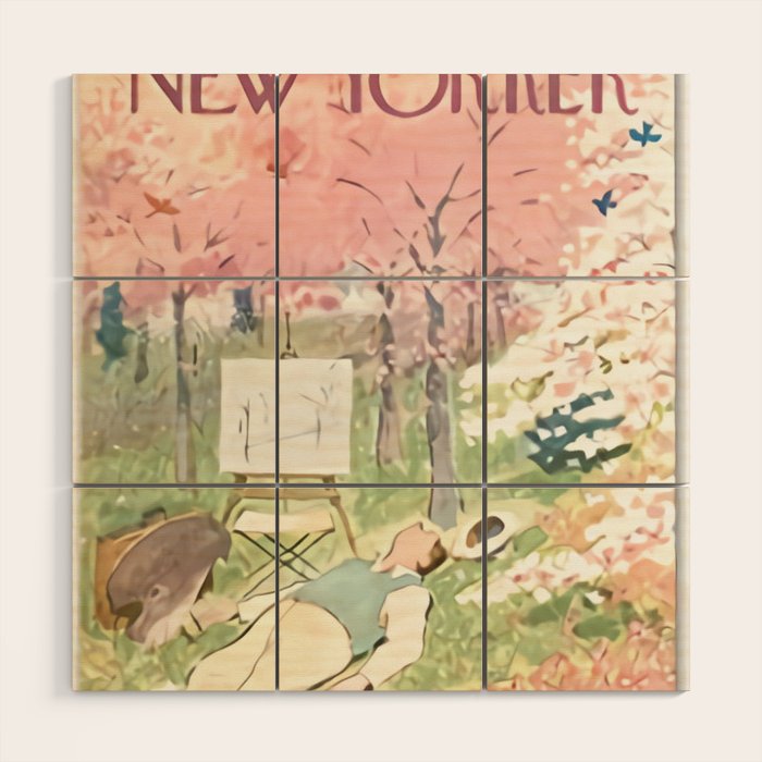  The New Yorker - Poster Wood Wall Art Gallery Image 1