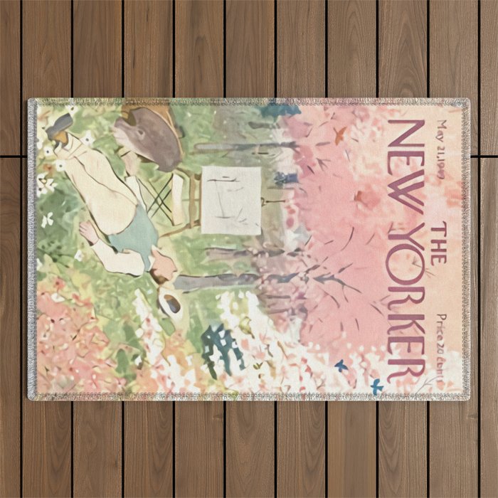  The New Yorker - Poster Outdoor Rug Gallery Image 1