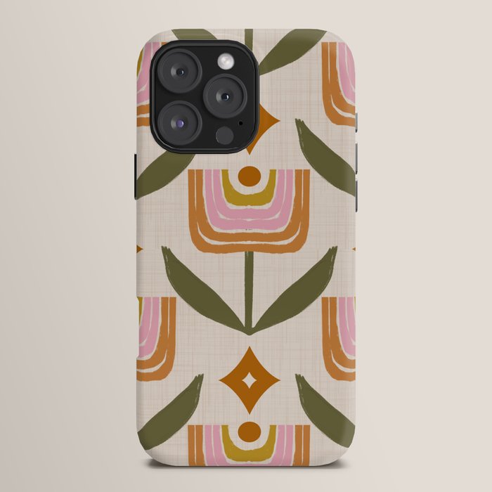 Retro Tulip Bloom - Mid Century Modern Floral iPhone Case Gallery Image 16
