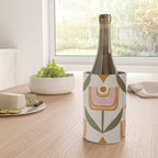 Retro Tulip Bloom - Mid Century Modern Floral Wine Chiller Gallery Image 4