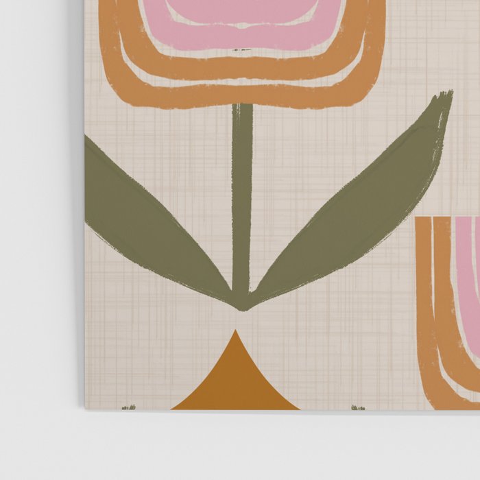 Retro Tulip Bloom - Mid Century Modern Floral Poster Gallery Image 3