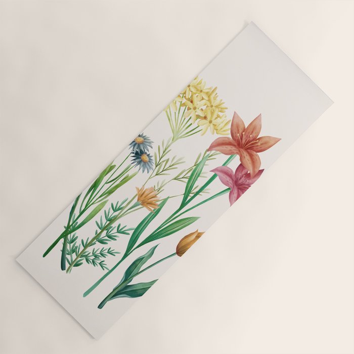 Vibrant Flowers 03 Yoga Mat Gallery Image 1