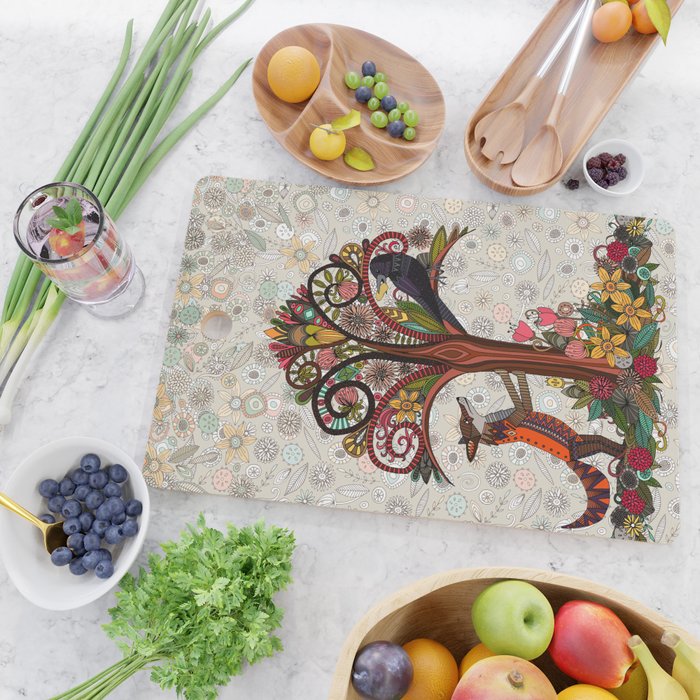 fox and crow Cutting Board Gallery Image 2