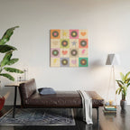 Colorful Checkerboard 80s - Pastel Colors Wood Wall Art Gallery Image 2