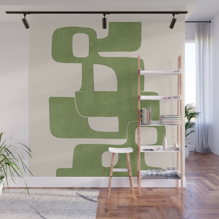 Modern Abstract Shapes 103 Wall Mural Gallery Image 1
