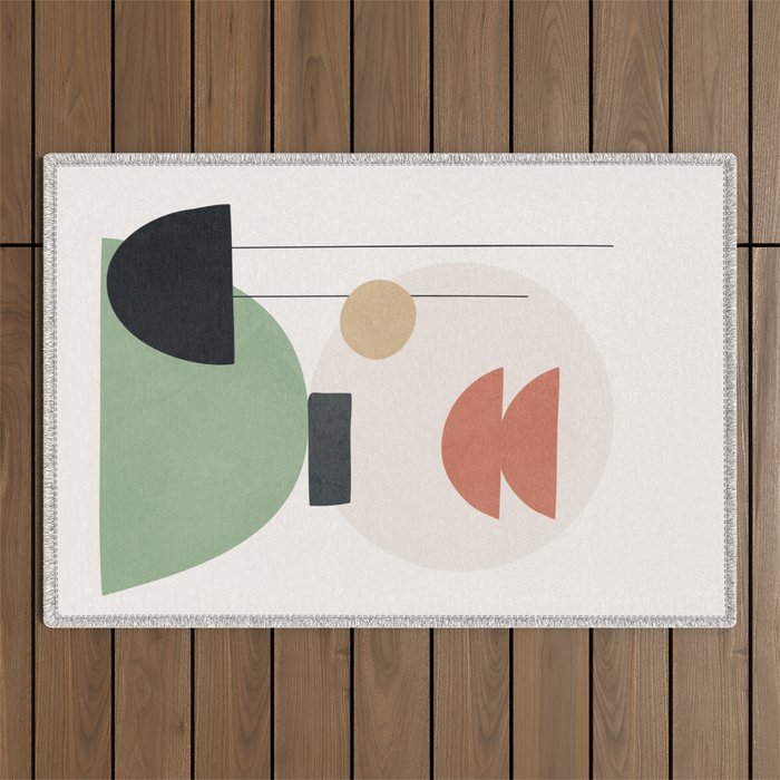 Minimal Shapes No.60 Outdoor Rug Gallery Image 1