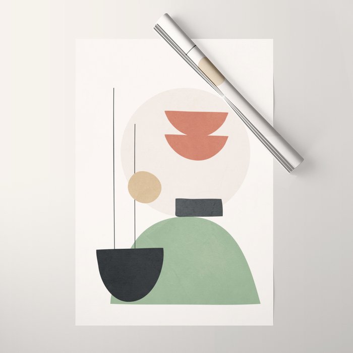 Minimal Shapes No.60 Wrapping Paper Gallery Image 1