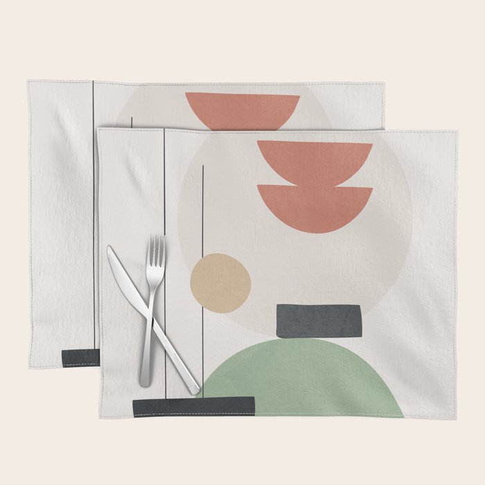Minimal Shapes No.60 Placemat Gallery Image 1