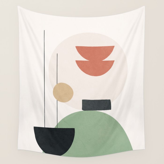 Minimal Shapes No.60 Wall Tapestry Gallery Image 4