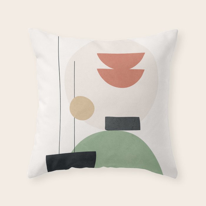 Minimal Shapes No.60 Throw Pillow Gallery Image 6