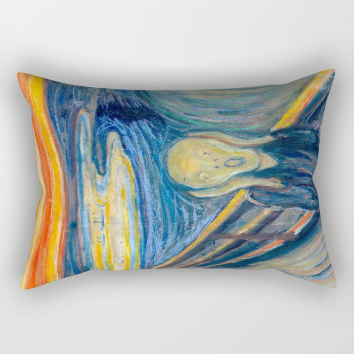 Edvard Munch The Scream Rectangular Pillow Gallery Image 2