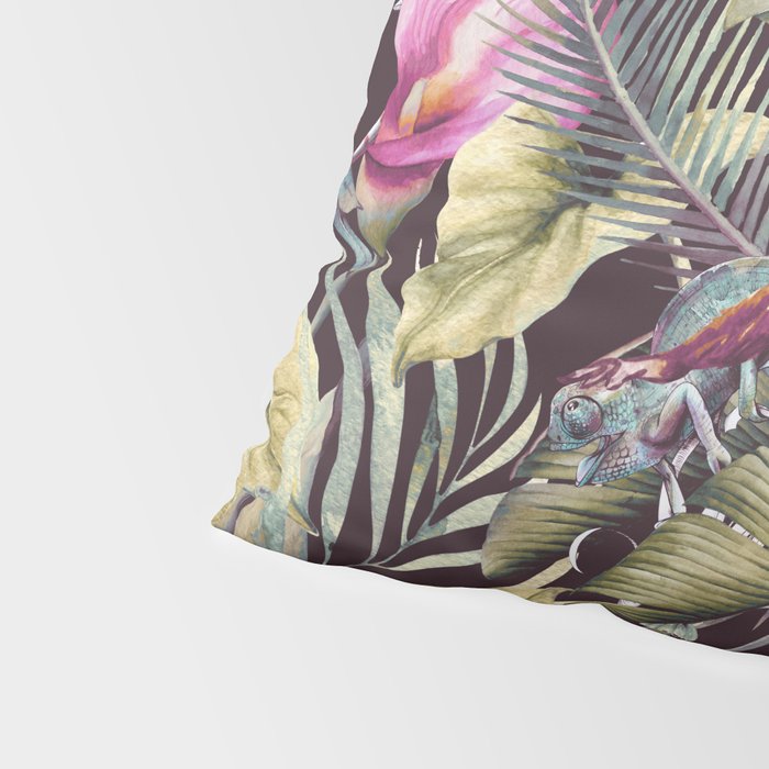Fantasy in the nocturnal tropical jungle Pillow Sham Gallery Image 4