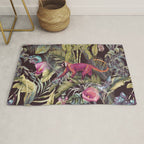 Fantasy in the nocturnal tropical jungle Rug Gallery Image 1