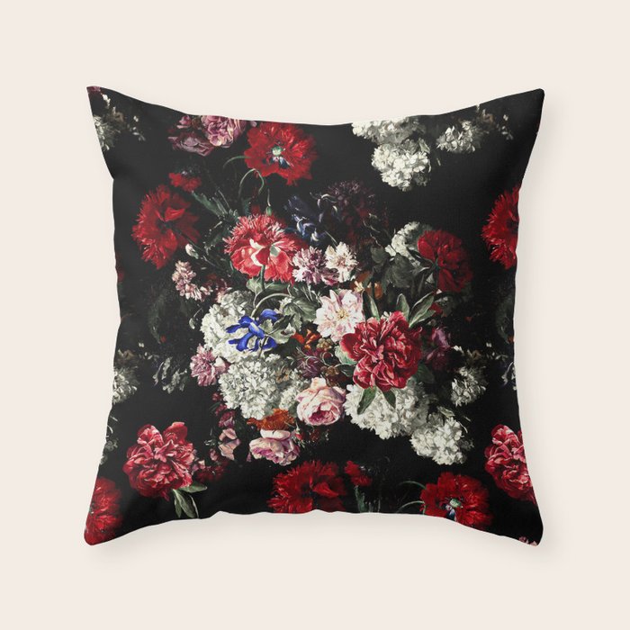 Midnight Garden XVI Throw Pillow Gallery Image 6