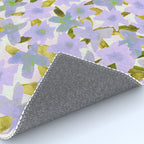 Lilac Watercolor Garden Rug Gallery Image 4