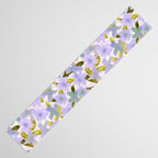 Lilac Watercolor Garden Table Runner Gallery Image 3