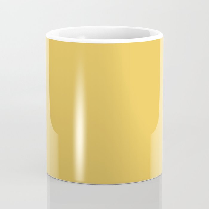 Mustard Yellow Solid Coffee Mug Gallery Image 4