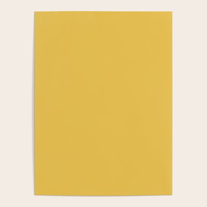 Mustard Yellow Solid Poster Gallery Image 4